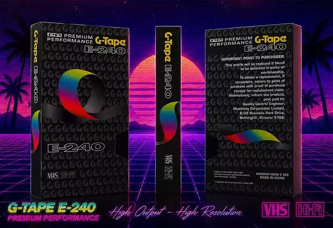 VHS G-TAPE PP E 240