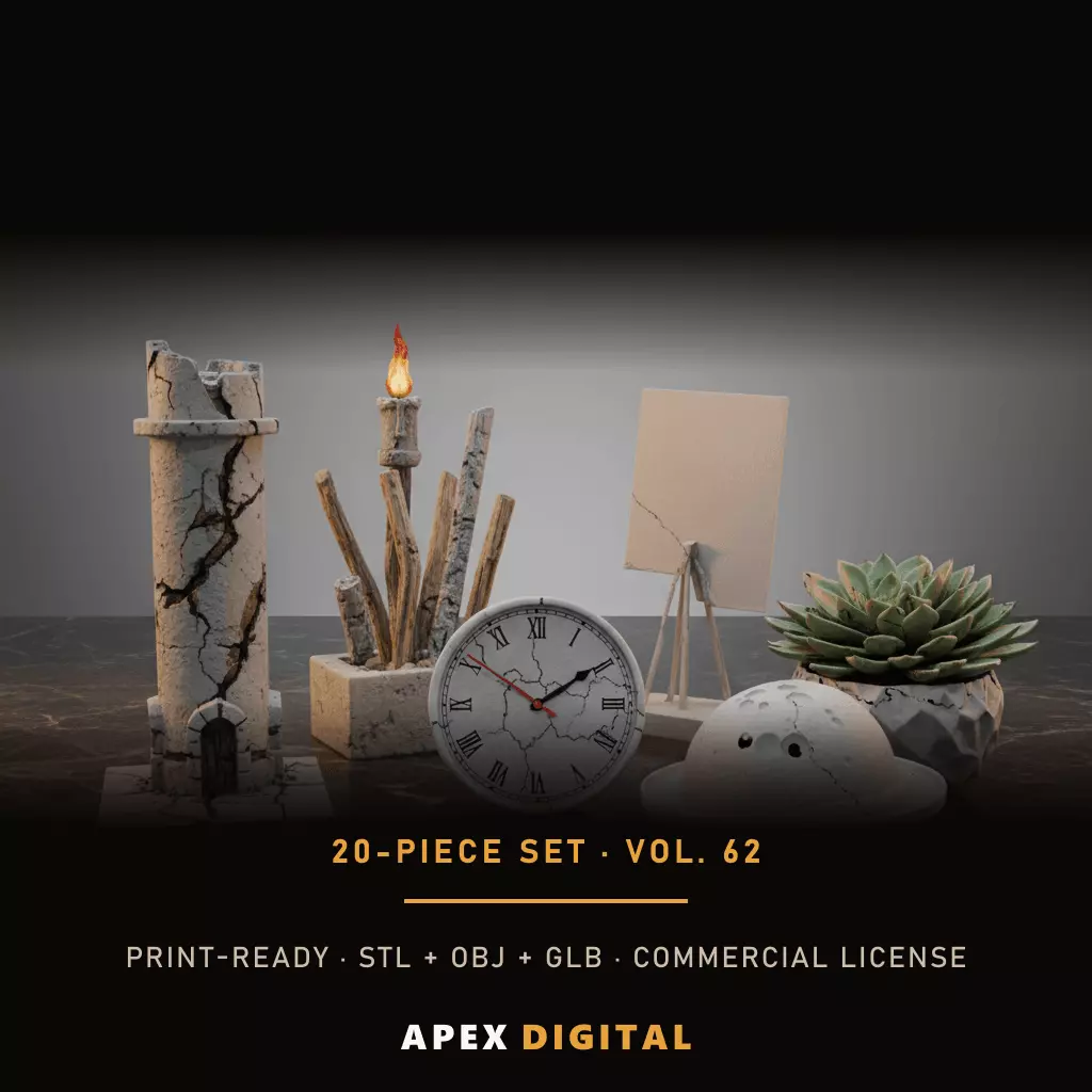 20-Piece Home Decor Collection Vol 62 - 3D Print STL 3D print model