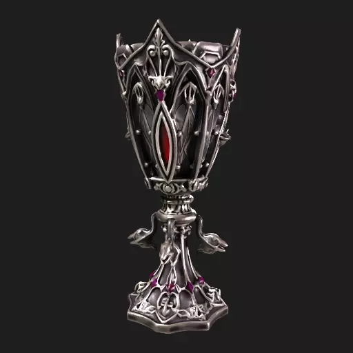 Gothic Chalice Goblet Ornate Medieval 3D Model 3D model