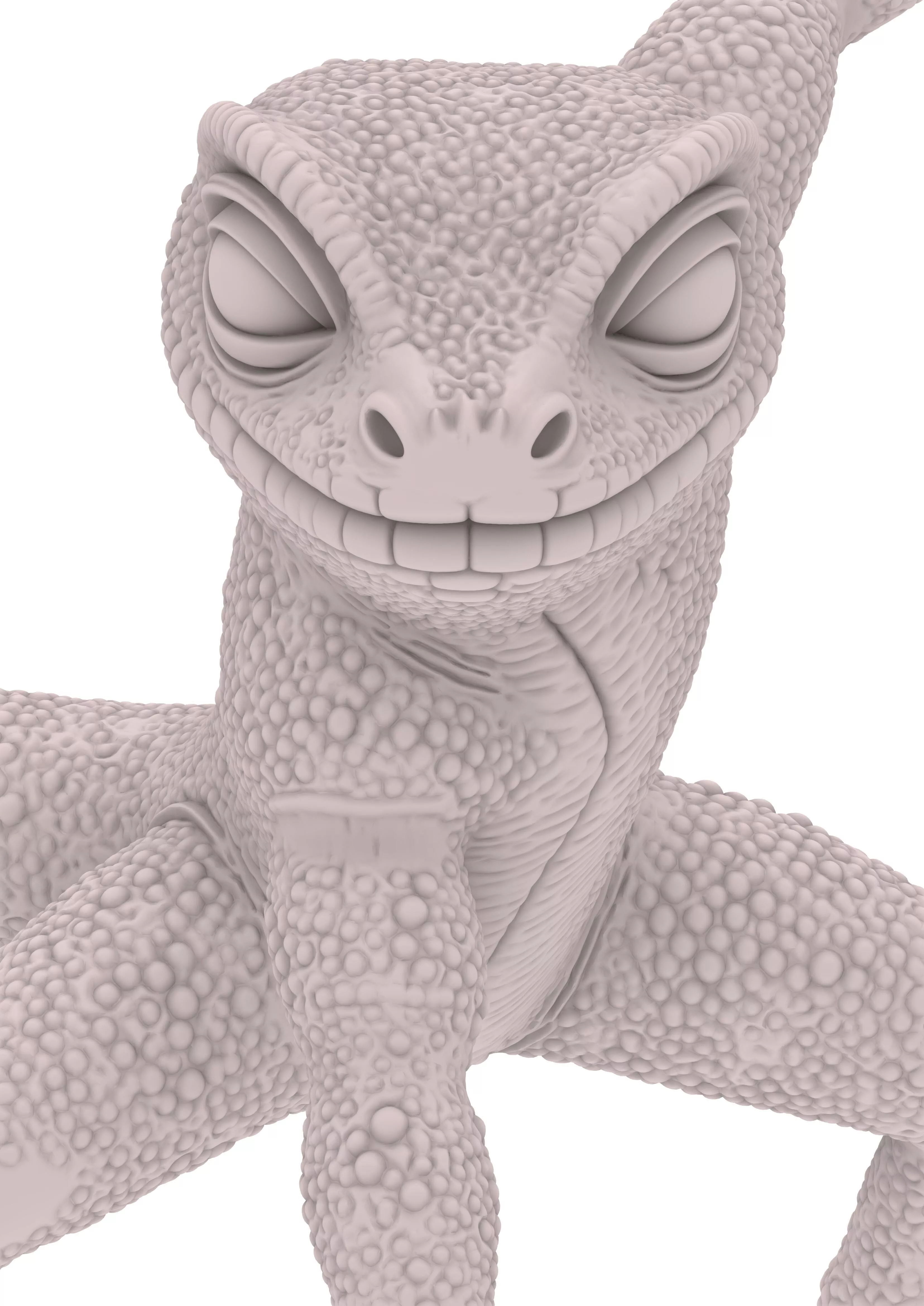 Chameleon Lizard Echse Lagarto Reptile chibi 3D print model