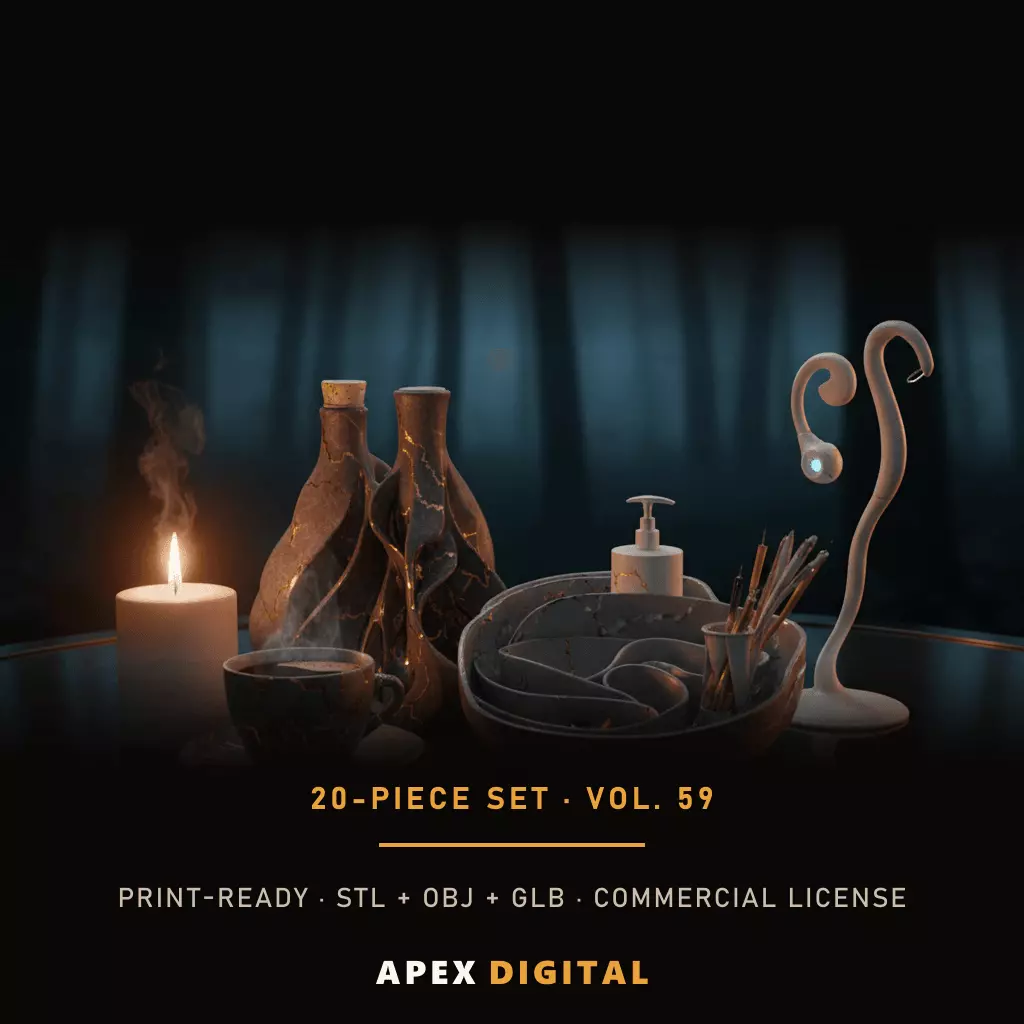20-Piece Home Decor Collection Vol 59 - 3D Print STL 3D print model