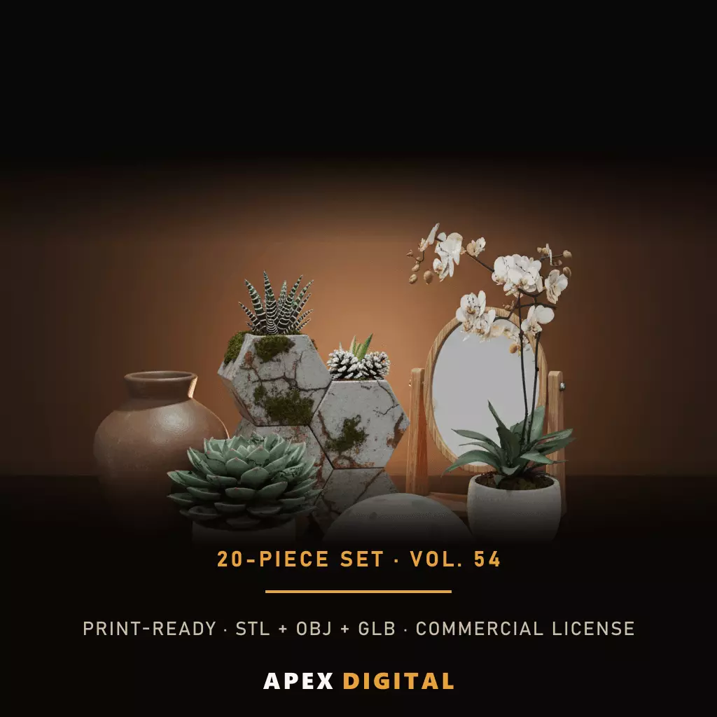 20-Piece Home Decor Collection Vol 54 - 3D Print STL 3D print model