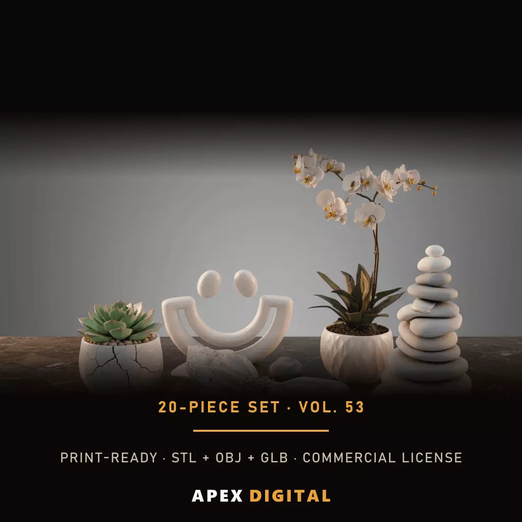 20-Piece Home Decor Collection Vol 53 - 3D Print STL 3D print model