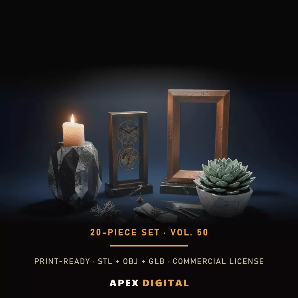 20-Piece Home Decor Collection Vol 50 - 3D Print STL 3D print model