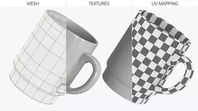Porcelain Cappuccino Cup 3D model 5