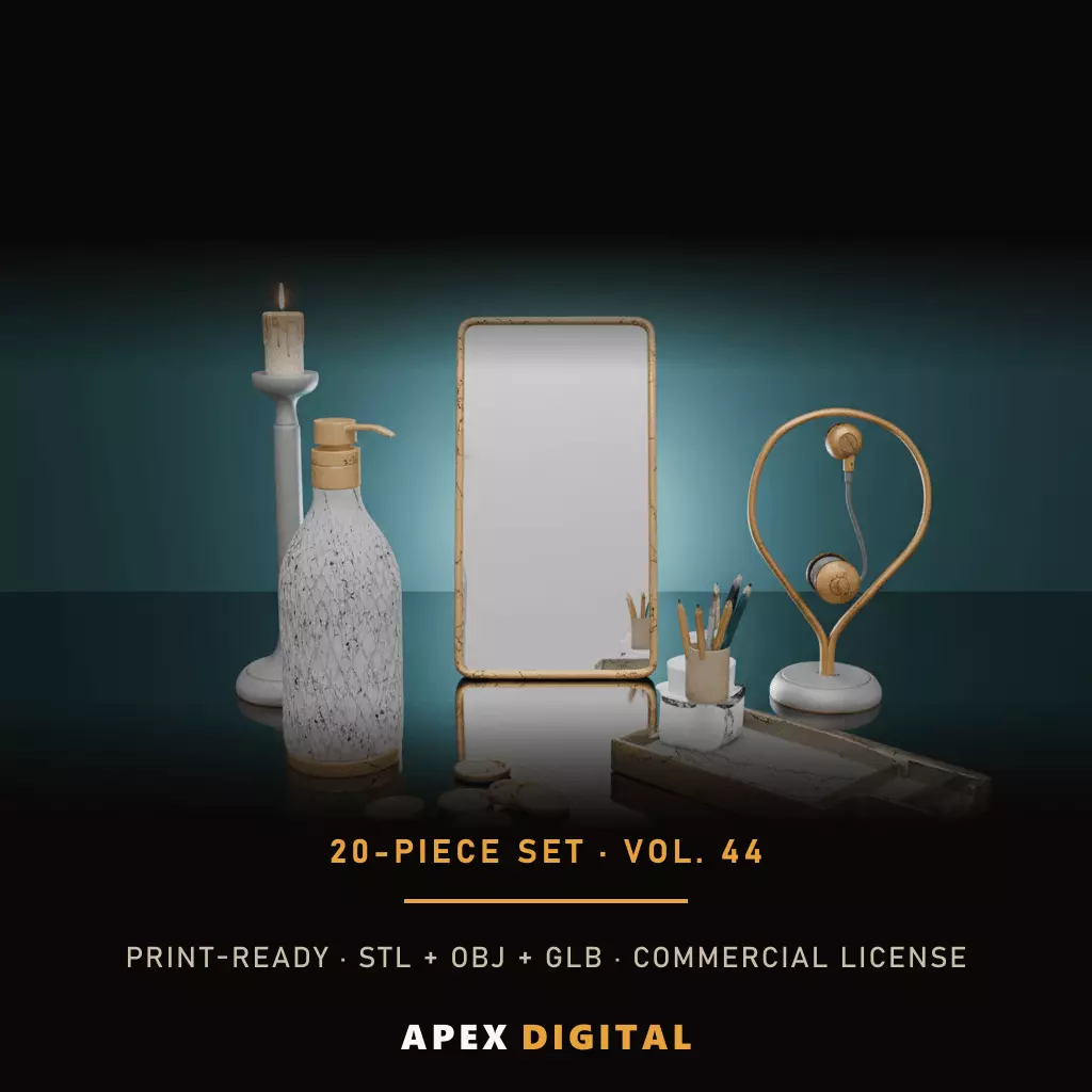 20-Piece Home Decor Collection Vol 44 - 3D Print STL 3D print model