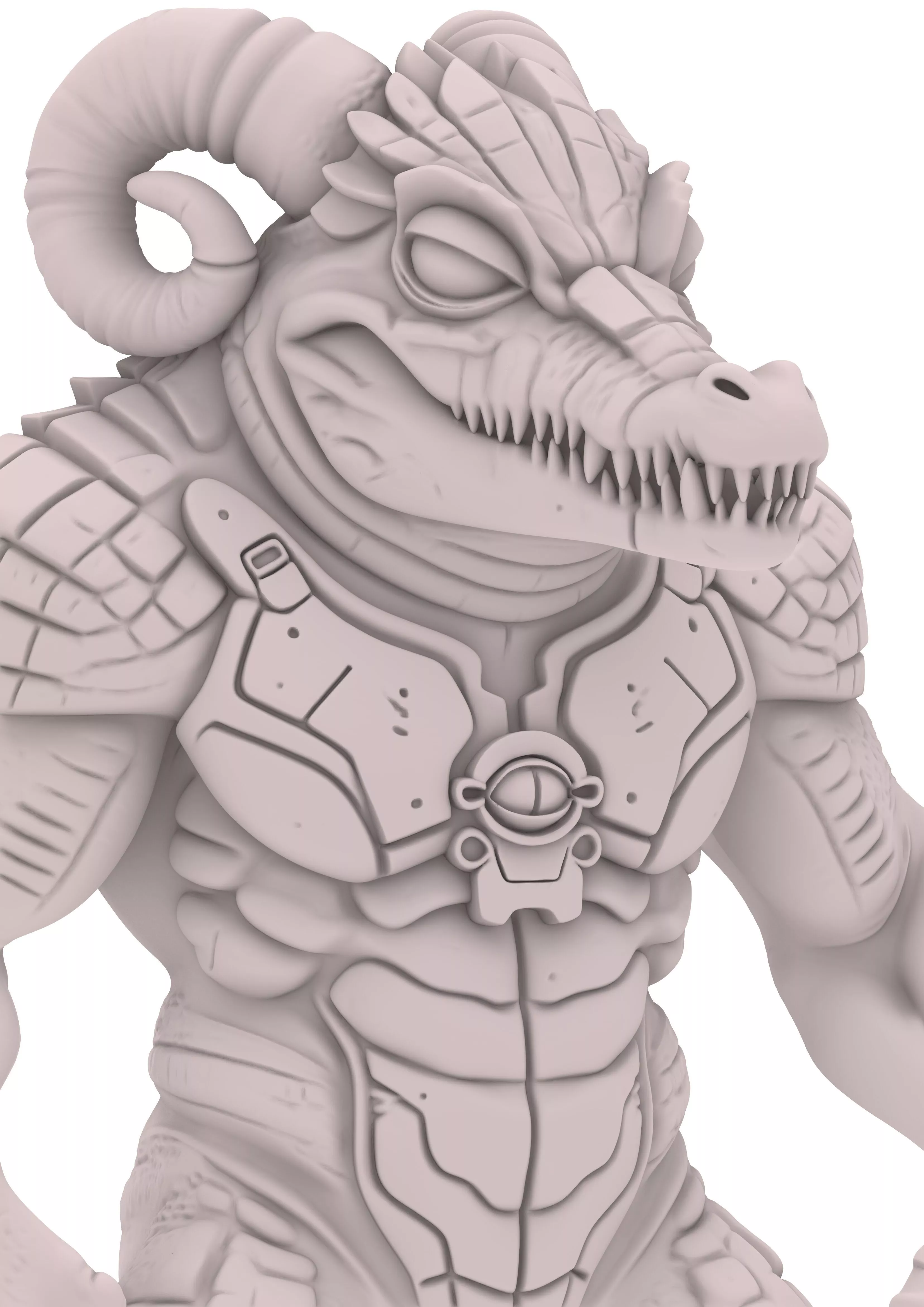 Monster Beasts Animal Tiere Chibi Warrior 3D print model