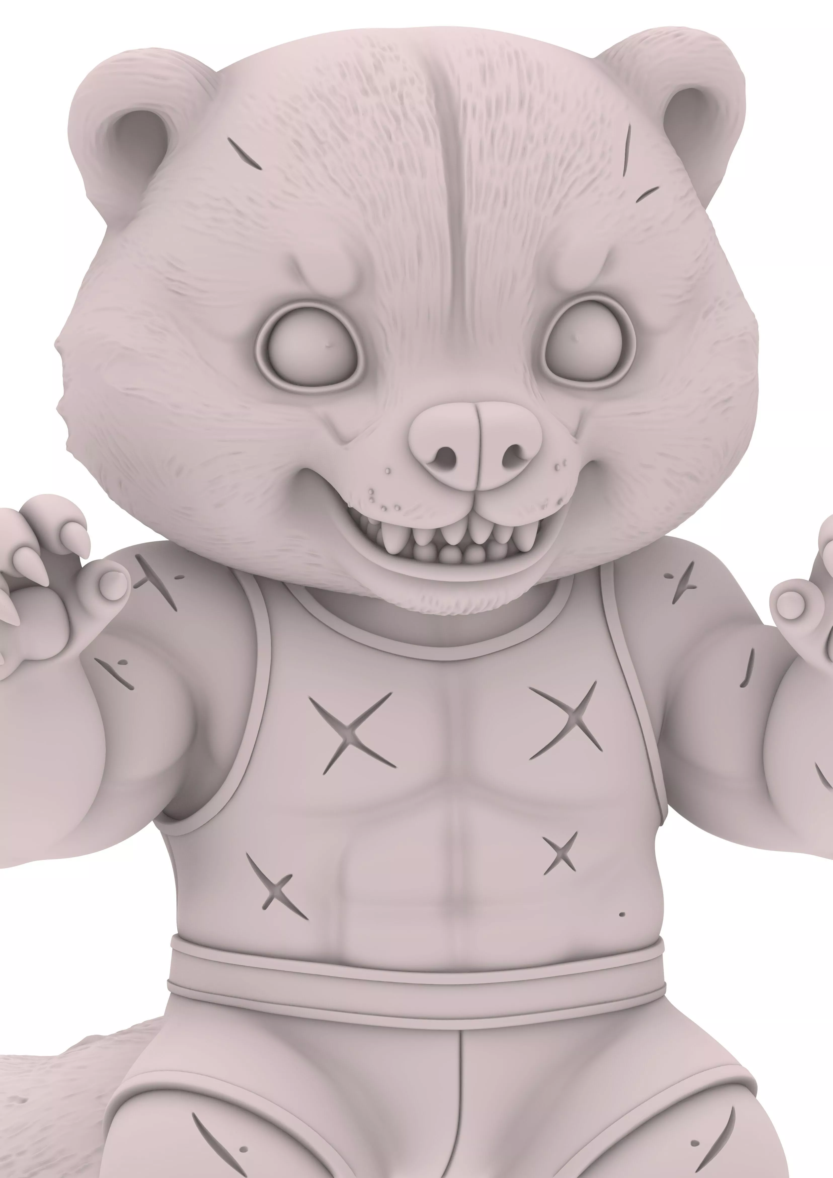 Monster Beasts Animal Tiere Chibi Warrior 3D print model