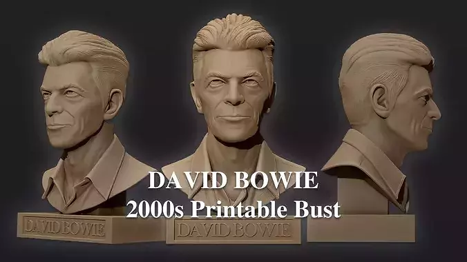 DAVID BOWIE 2000s printable bust