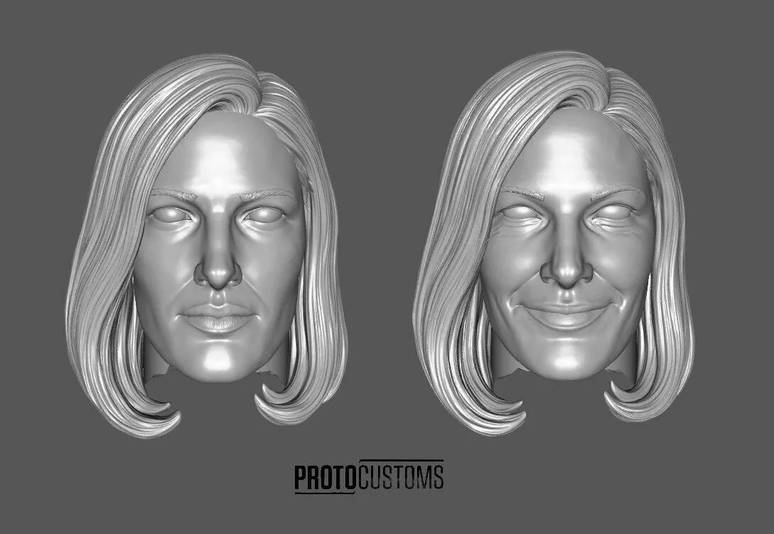 DC SMALLVILLE MARTHA KENT HEADSCULPT 2-PACK EXPRESSIONS 3D print model