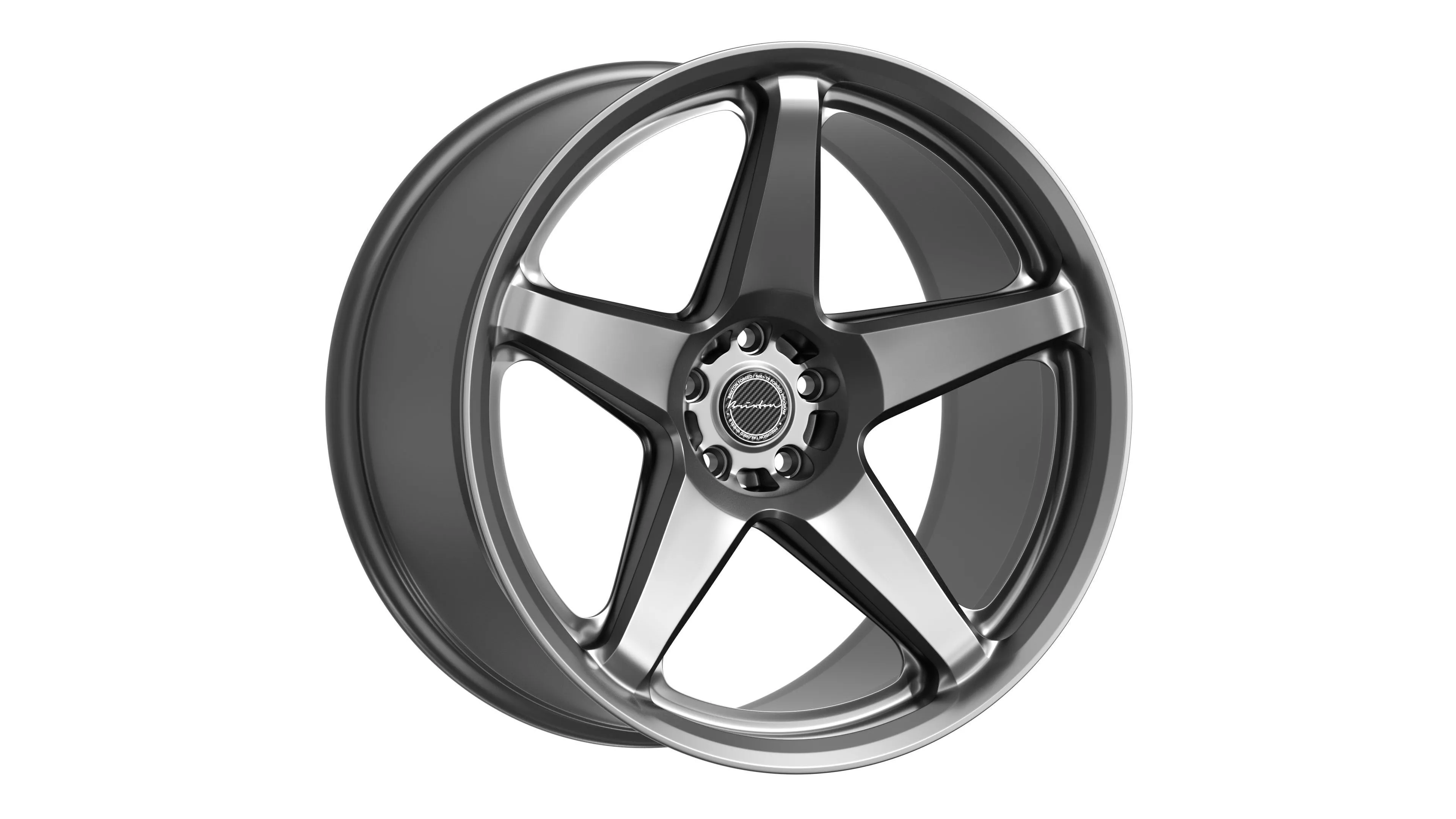 FORGED WHEEL P08 Low-poly 3D model