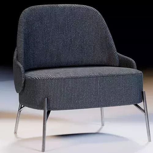 Soren Chair Low-poly 3D model 2