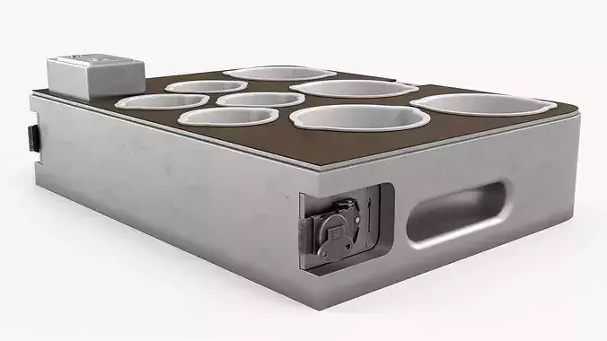 Skylab Food Heating and Serving Tray 3D model 4