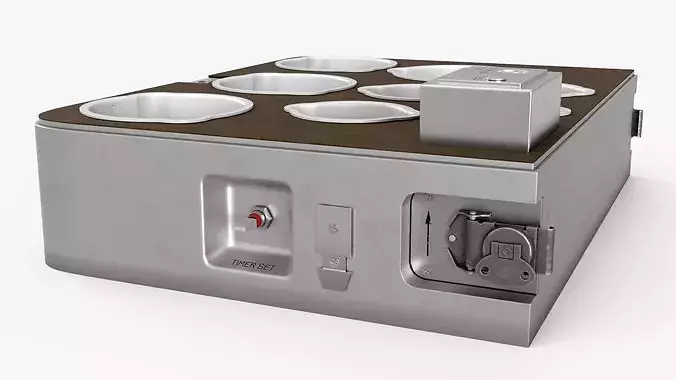 Skylab Food Heating and Serving Tray 3D model 5