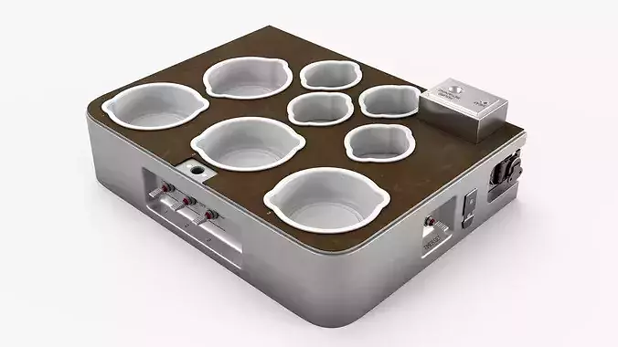 Skylab Food Heating and Serving Tray 3D model