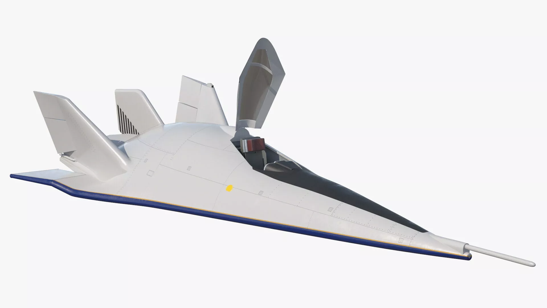 Advanced Tactical Air Superiority Fighter Rigged 3D model
