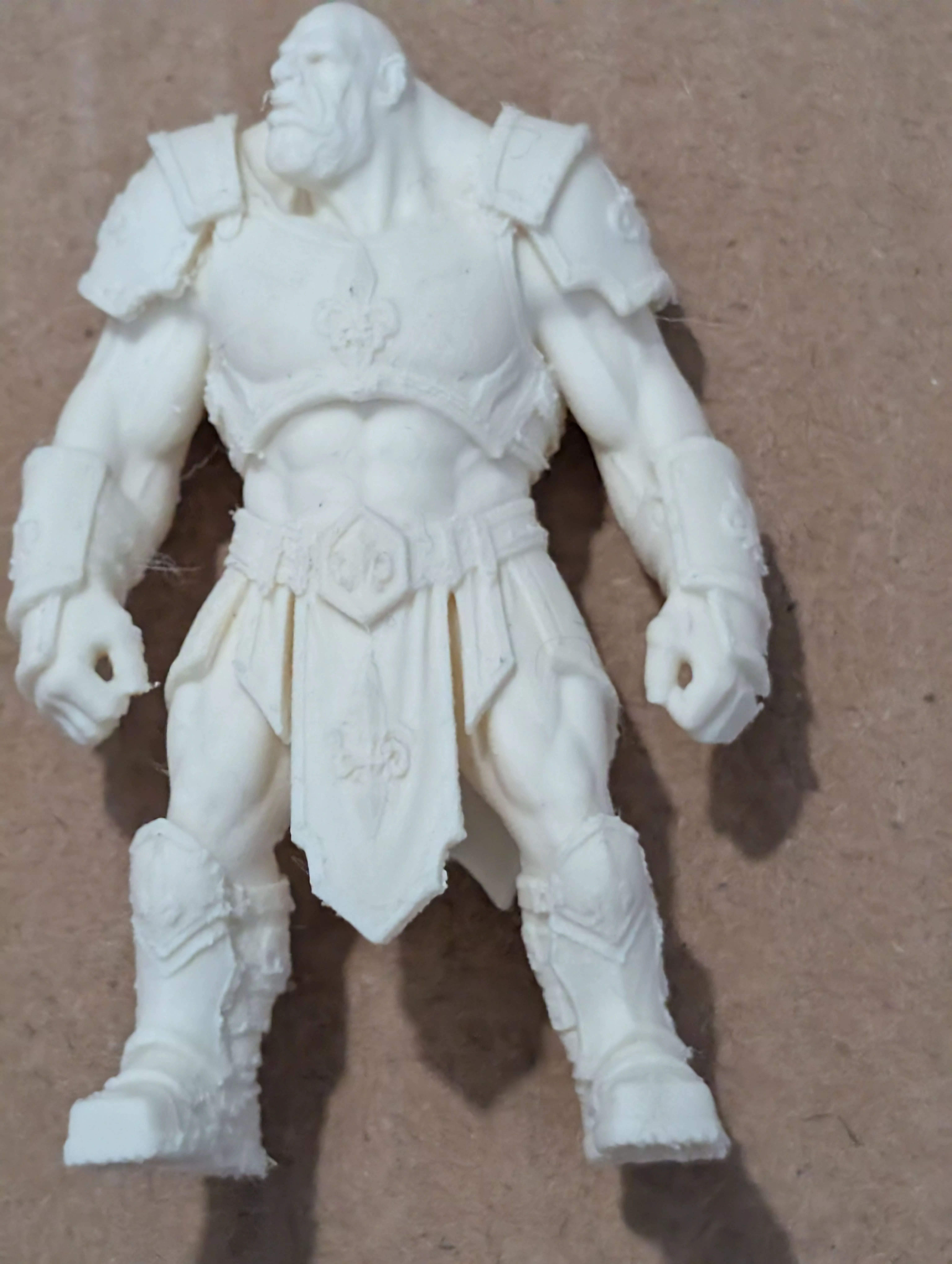 FDM Print-Tested Armoured Ogre Warrior Miniature STL 3D print model