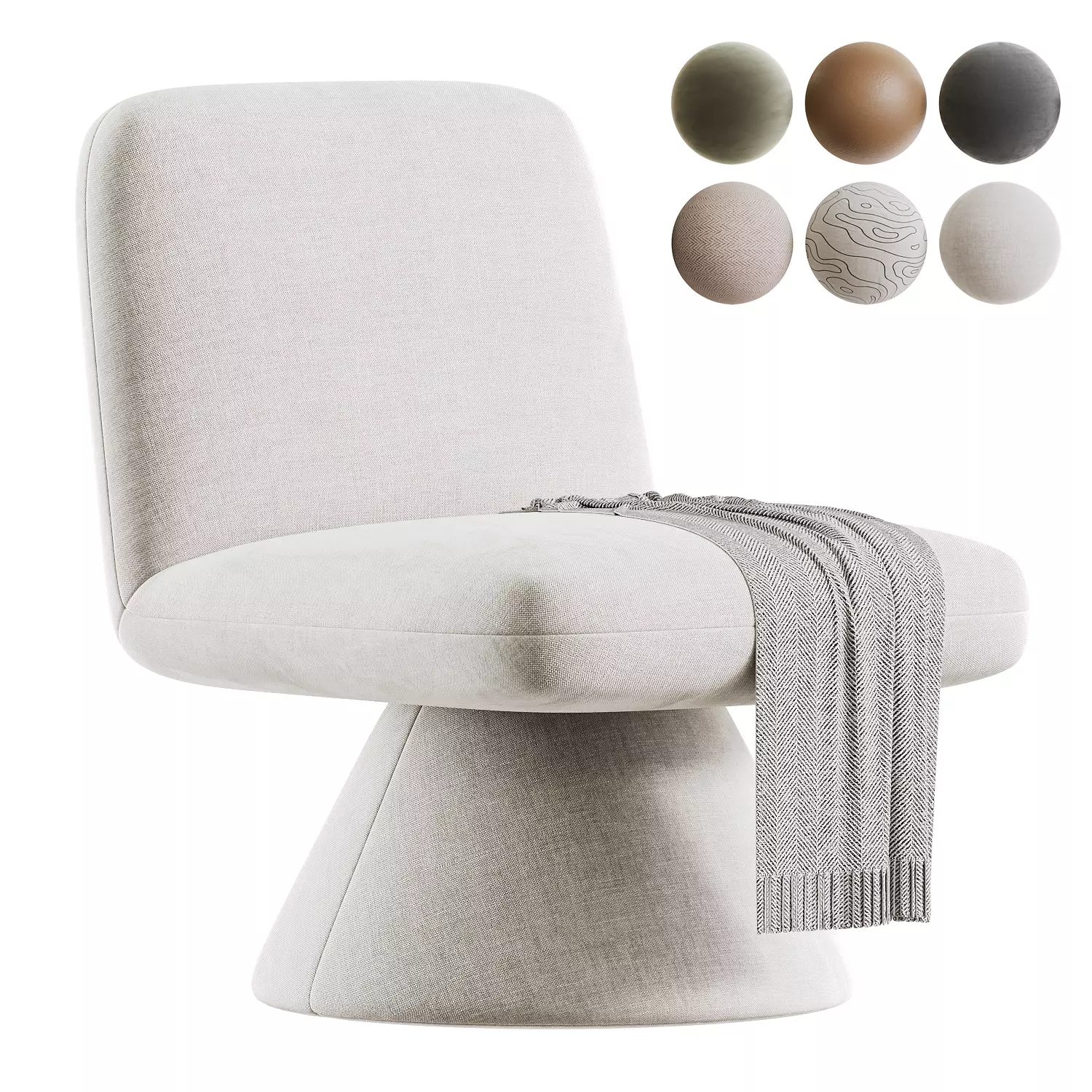 Lennon Swivel Chair 3D model
