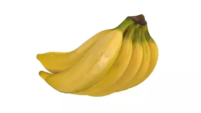 Banana Bunch Low-poly 3D model 5
