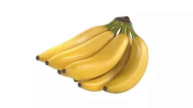 Banana Bunch Low-poly 3D model