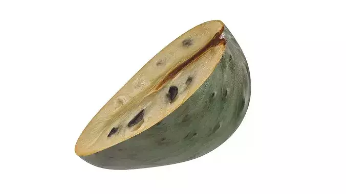Cherimoya Fruit Low-poly 3D model 5