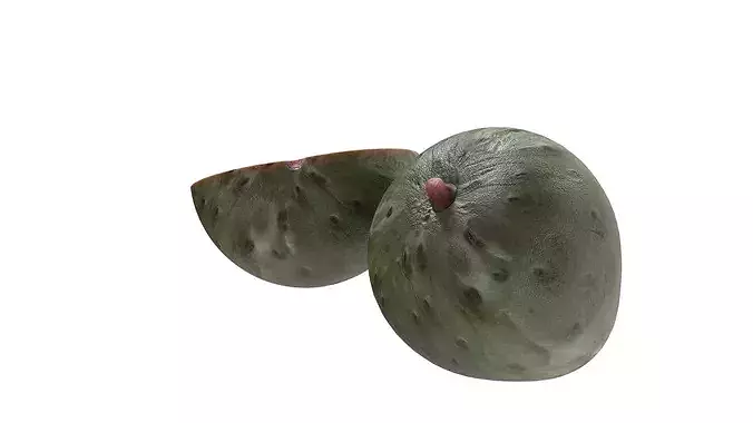 Cherimoya Fruit Low-poly 3D model 3