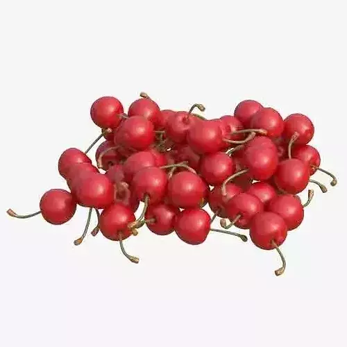 Cherry Fruit Pile Low-poly 3D model 6
