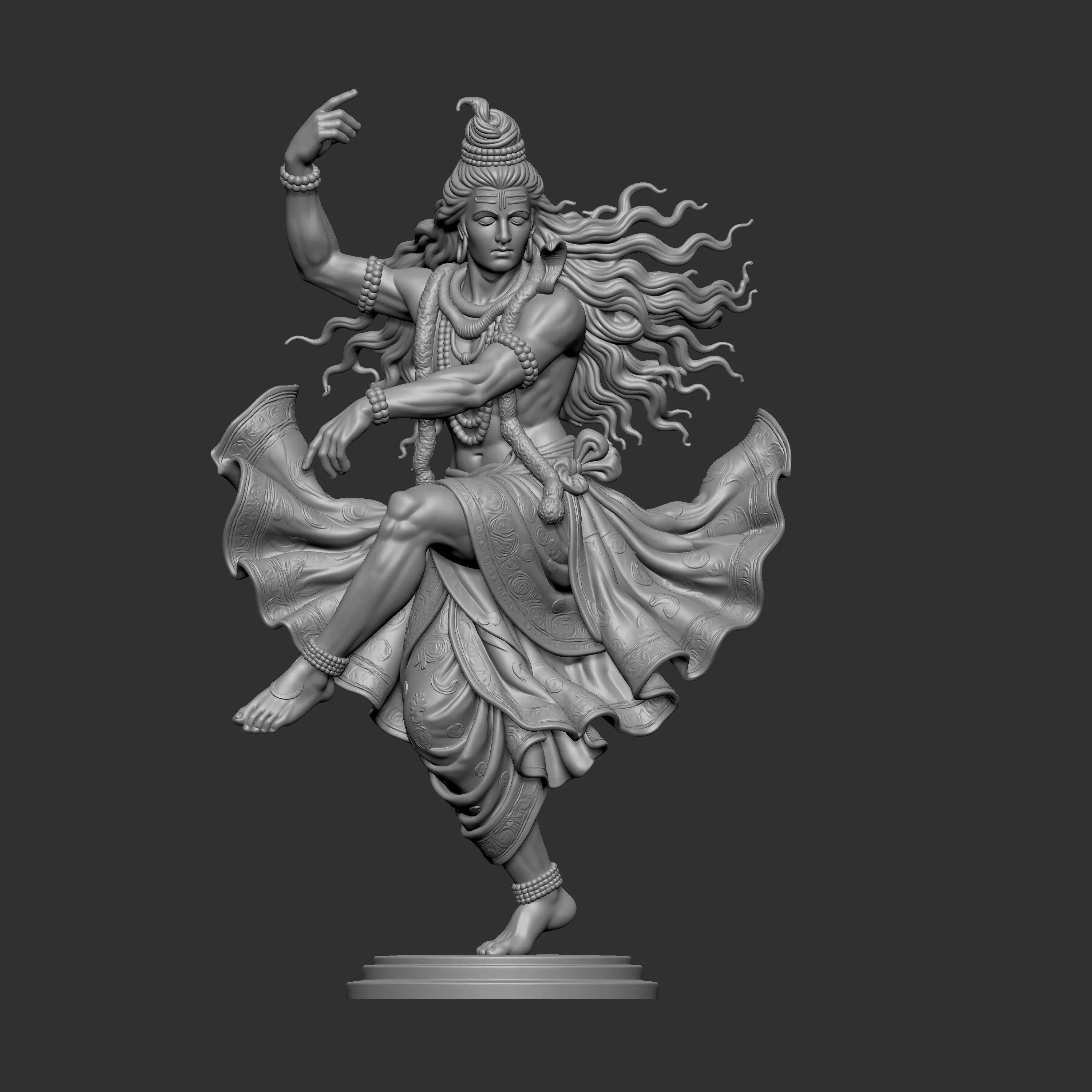 Lord Shiva performing the Nataraja 3D print model