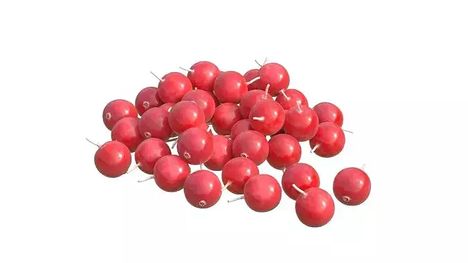 Cranberry Fruit Low-poly 3D model
