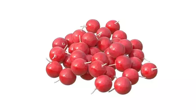Cranberry Fruit Low-poly 3D model 2