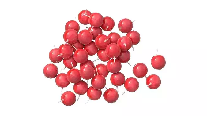 Cranberry Fruit Low-poly 3D model 4