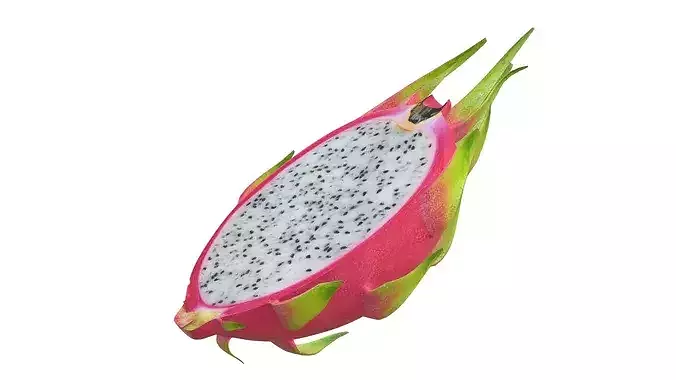Dragon Fruit Low-poly 3D model 5