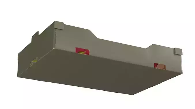 Dragon Fruit Cardboard Fruit Box Low-poly 3D model 5
