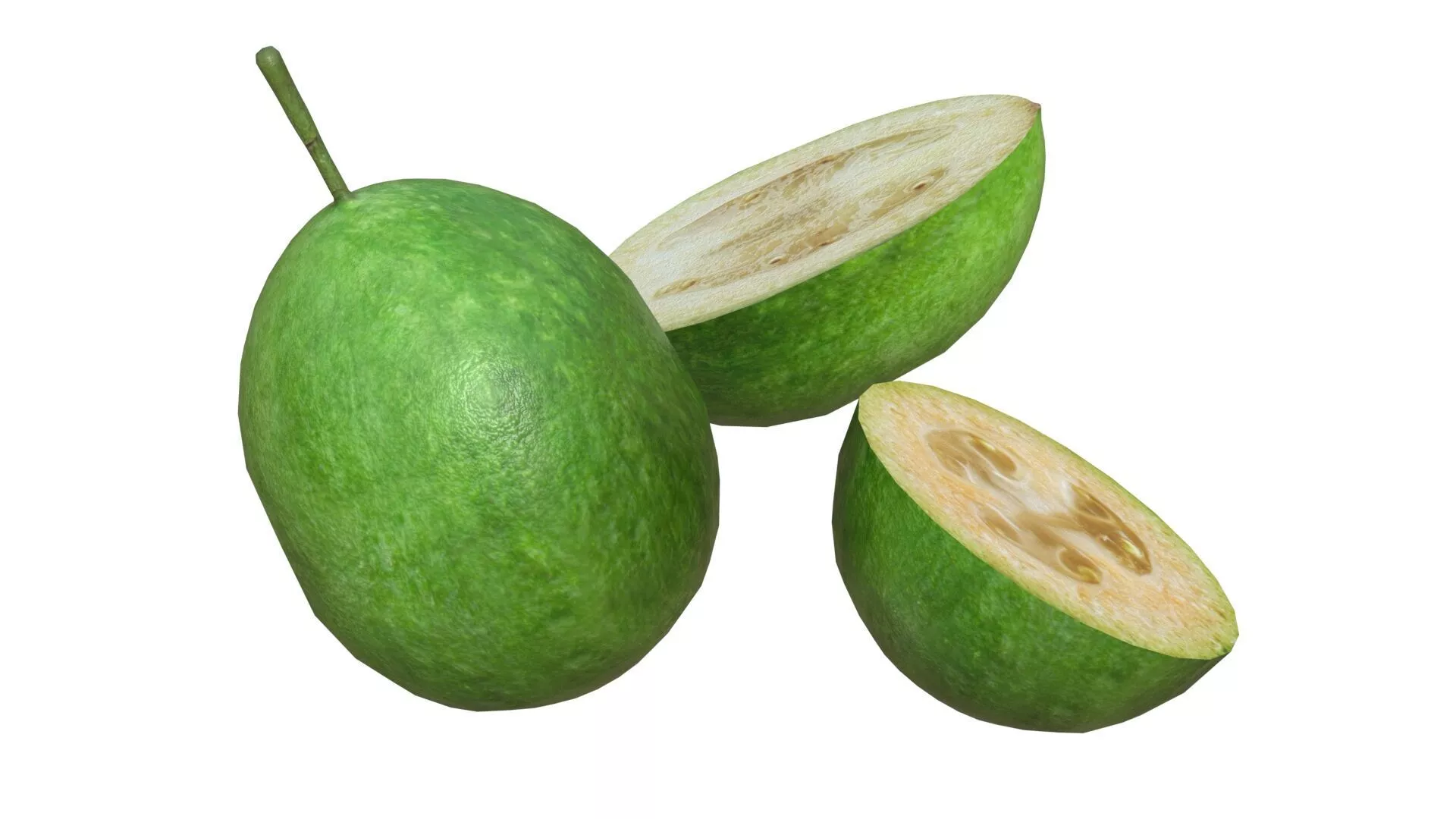 Feijoa Low-poly 3D model