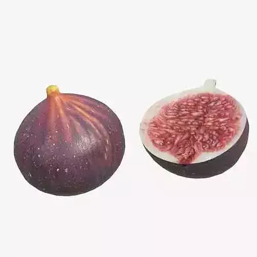 Fig Fruit Low-poly 3D model 6