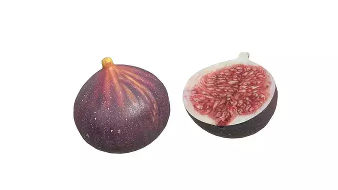 Fig Fruit Low-poly 3D model