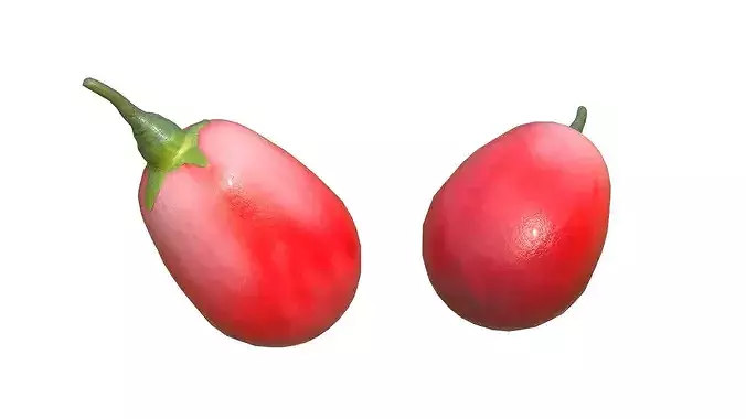 Goji berry Fruit Low-poly 3D model 5