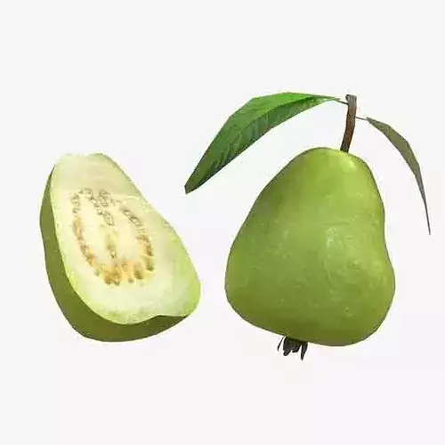 Guava Fruit Low-poly 3D model 6