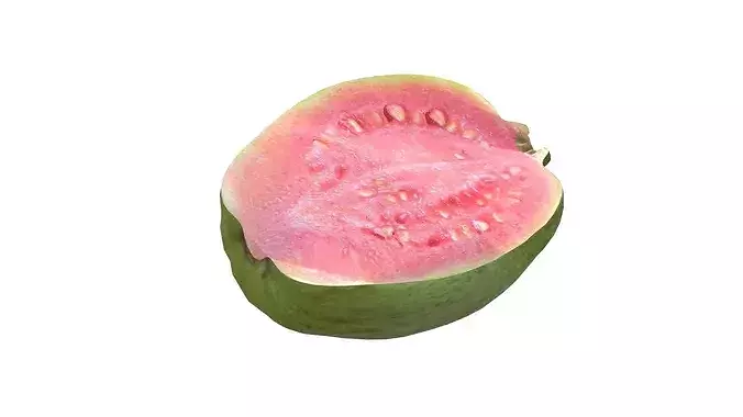 Guava Fruit v2 Low-poly 3D model 5