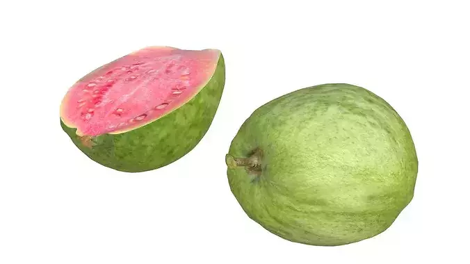 Guava Fruit v2 Low-poly 3D model 2