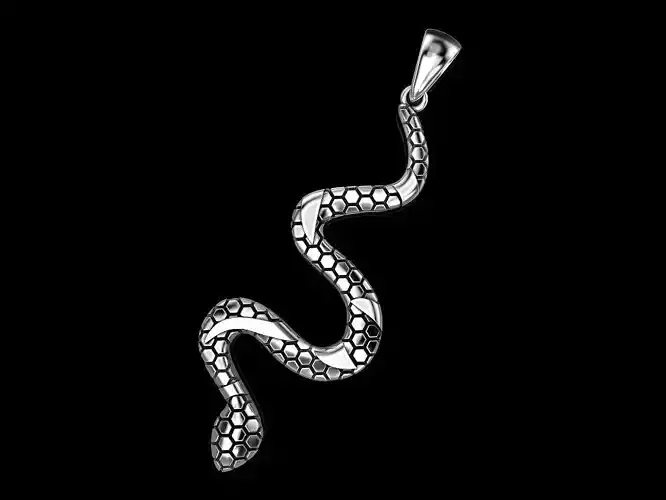 Pendant snake 3D print model Pendant snake 3D print model
