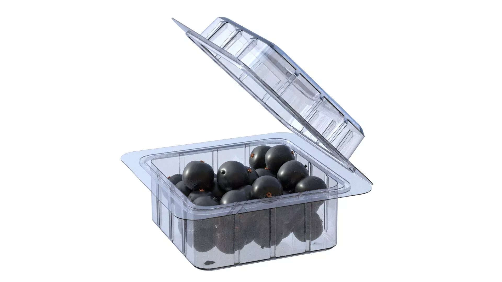 Jaboticaba Fruit Box Plastic Transparent Low-poly 3D model