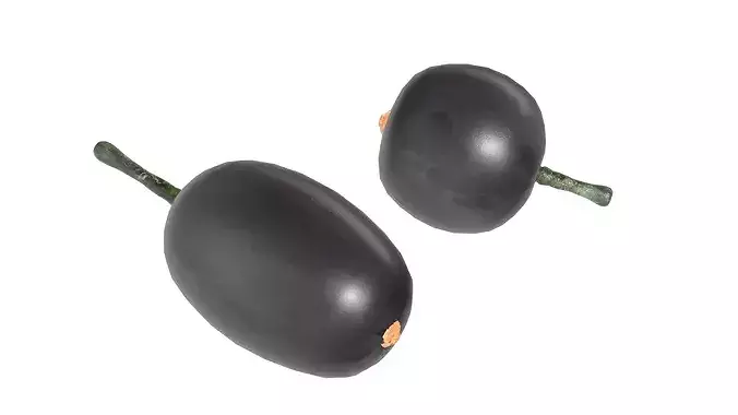 Jambul Fruit Low-poly 3D model