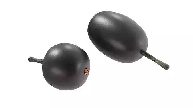 Jambul Fruit Low-poly 3D model 4