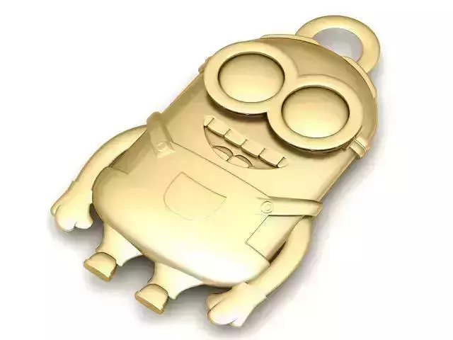 Pendant minion charm - gold