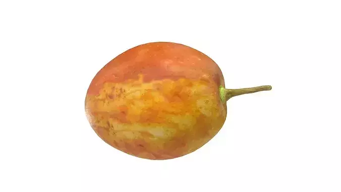 Jujube Fruit Low-poly 3D model 7