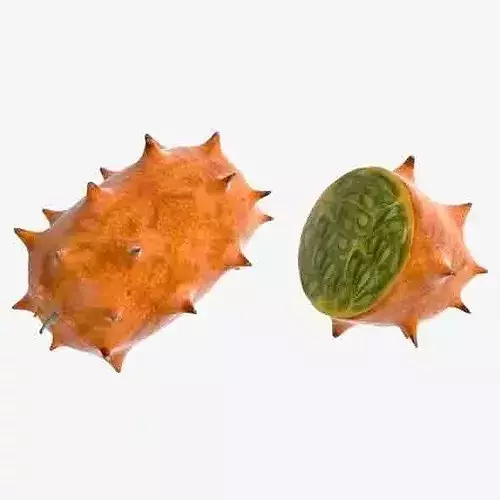 Kiwano Fruit Low-poly 3D model 6