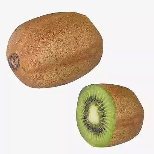 Kiwi Fruit Low-poly 3D model 6