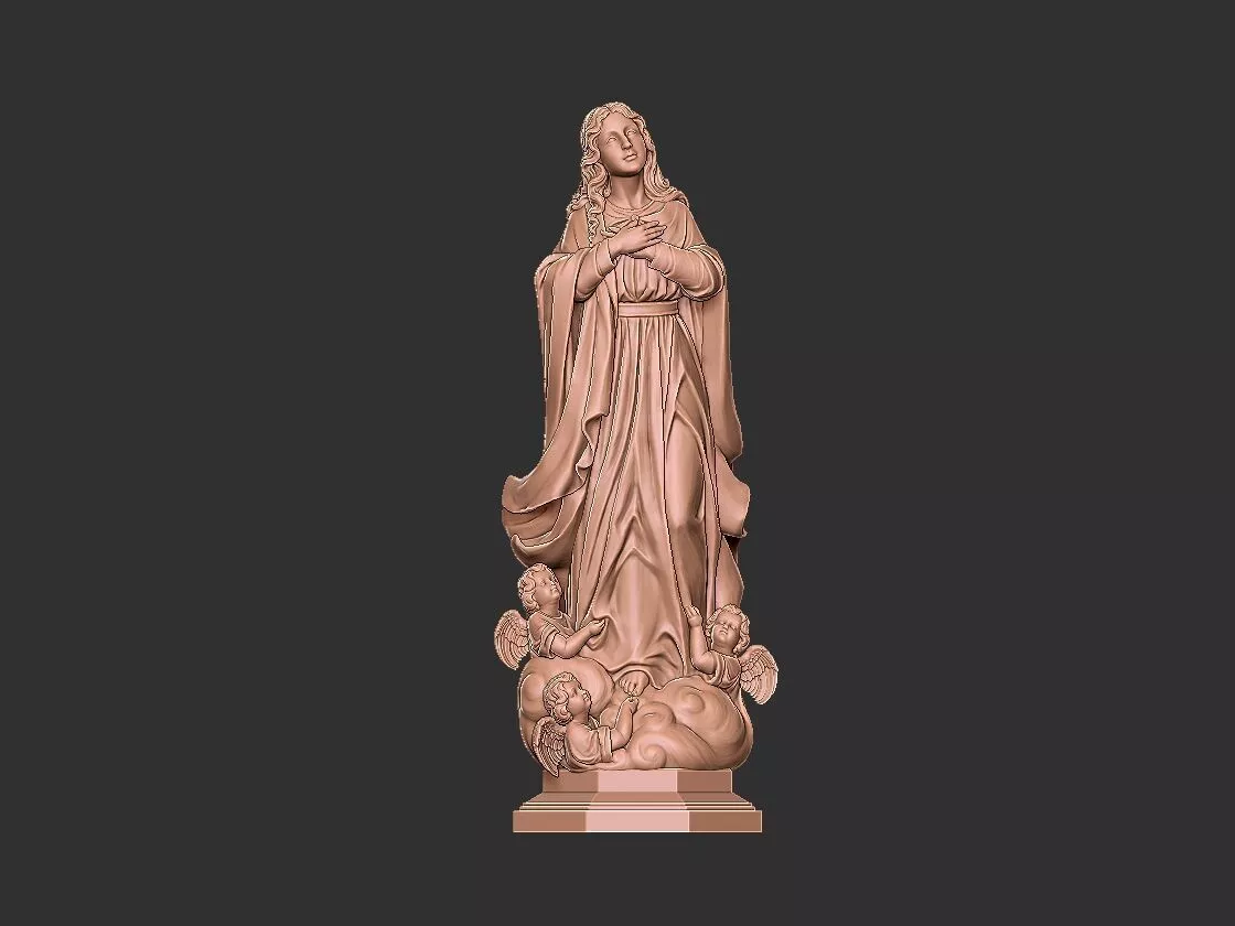 Virgin Mary 3D print model