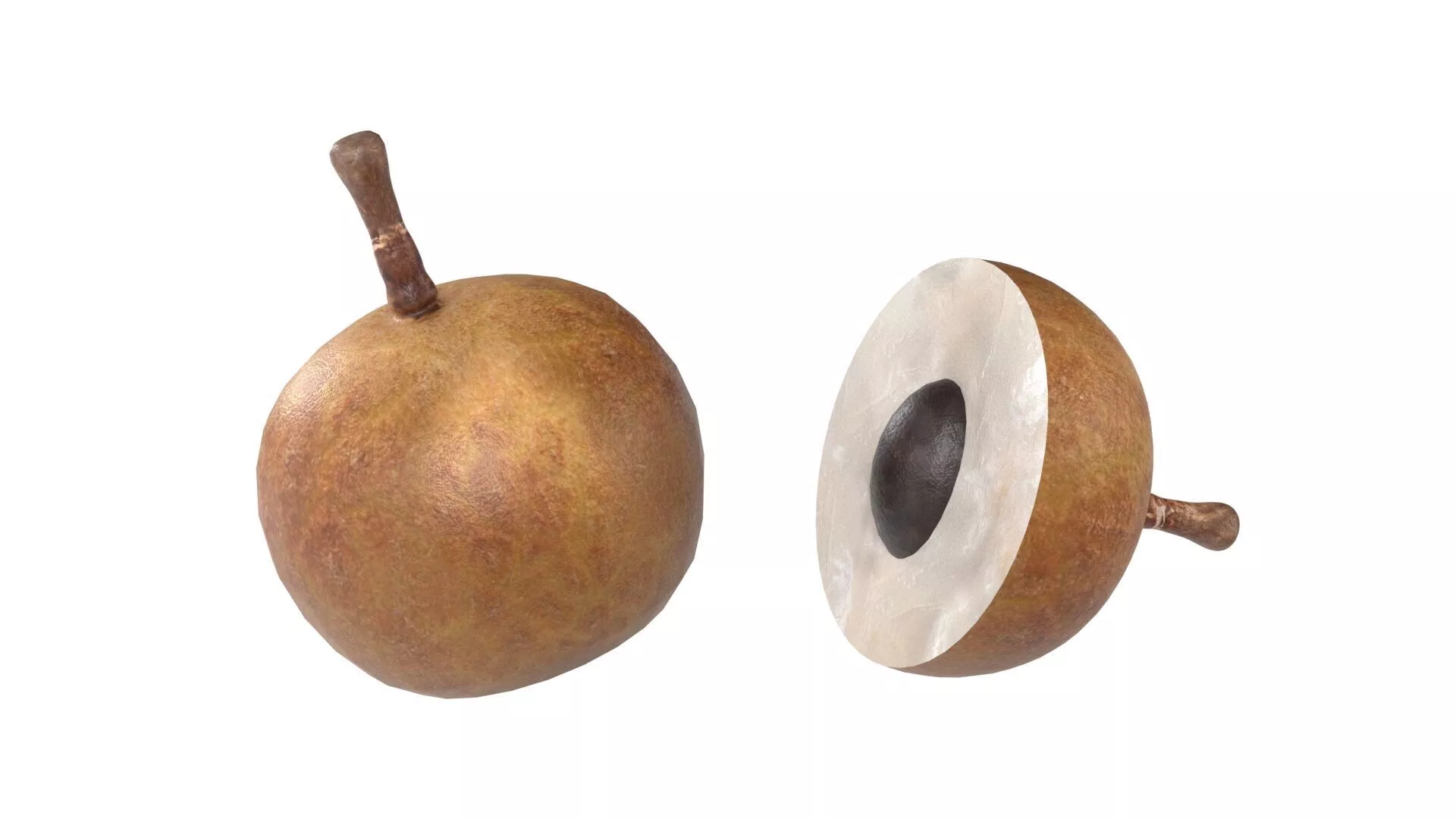 Longan Fruit Low-poly 3D model